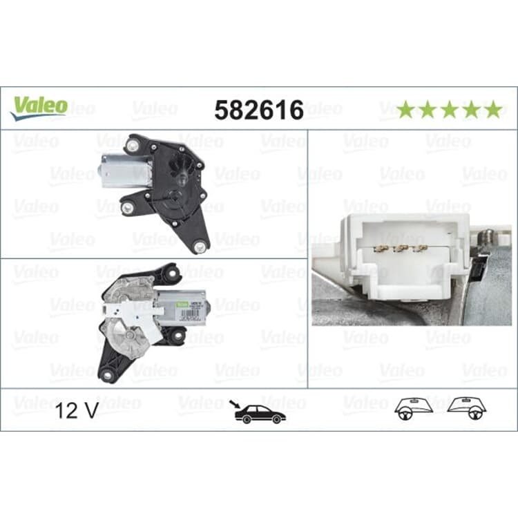 Valeo Wischermotor hinten Renault Clio Modus Twingo Valeo Wischermotor hinten Renault Clio Modus Twingo von VALEO