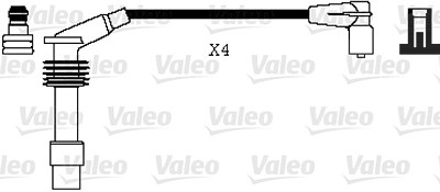 Valeo Zündleitungssatz [Hersteller-Nr. 346074] für Opel von VALEO
