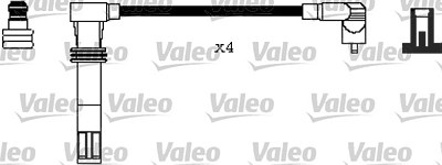 Valeo Zündleitungssatz [Hersteller-Nr. 346240] für Seat, Skoda, VW von VALEO