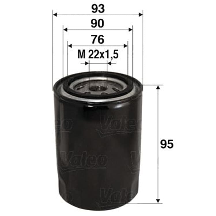 Valeo ?lfilter Ford Courier Fiesta Focus Tourneo Transit Valeo ?lfilter Ford Courier Fiesta Focus Tourneo Transit von VALEO