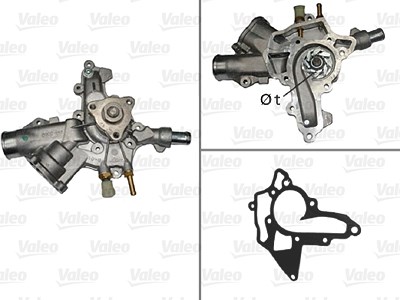 Valeo Wasserpumpe [Hersteller-Nr. 506838] für Opel, Suzuki, Vauxhall von VALEO