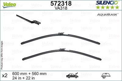 Valeo Wischblatt [Hersteller-Nr. 572318] für Mercedes-Benz von VALEO