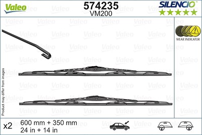 Valeo Wischblatt [Hersteller-Nr. 574235] für Opel, Vauxhall von VALEO