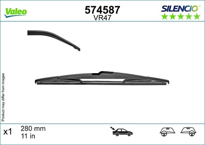 Valeo Wischblatt [Hersteller-Nr. 574587] für Hyundai, Jeep, Kia, Toyota von VALEO