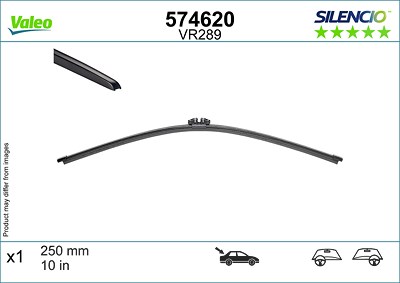 Valeo Wischblatt [Hersteller-Nr. 574620] für Ds, Jeep, Mercedes-Benz, Nissan, Opel, Peugeot, Renault, Vauxhall von VALEO