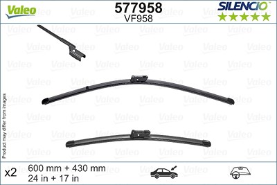 Valeo Wischblatt [Hersteller-Nr. 577958] für Citroën, Opel, Peugeot, Toyota von VALEO