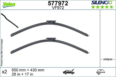 Valeo Wischblatt [Hersteller-Nr. 577972] für Citroën von VALEO