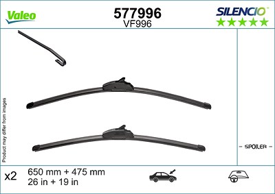 Valeo Wischblatt [Hersteller-Nr. 577996] für Nissan von VALEO