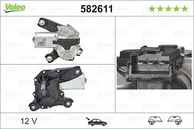 Valeo Wischermotor [Hersteller-Nr. 582611] für Opel, Vauxhall von VALEO