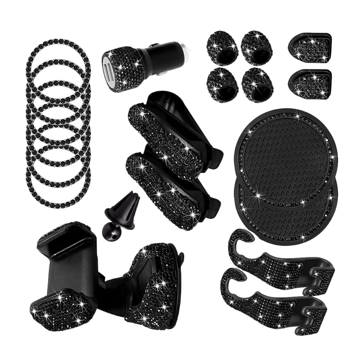 VALICLUD 1Satz Bling Auto Zubehör Teiliges Dekorationsset mit Haken für Handtaschen Kompatibel mit Autos und Suvs für Frauen zu Besonderen Anlässen Bringt Stil VALICLUD 1Satz Bling Auto Zubehör Teiliges Dekorationsset mit Haken für Handtaschen Kompatibel mit Autos und Suvs für Frauen zu Besonderen Anlässen Bringt Stil von VALICLUD
