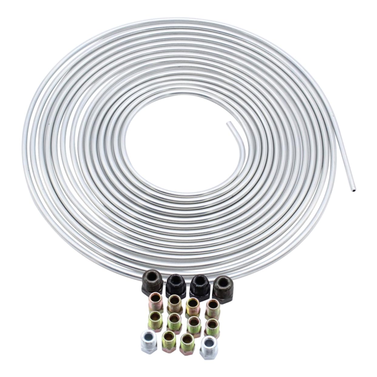 VALICLUD 1Satz Bremsrohrersatz Od Fuß Bremsleitung Coil Kit für Autos Nichtmagnetisches Bremsrohr mit Einfachem Einbau und Langlebiger Struktur für Bremsleitungsreparaturen von VALICLUD