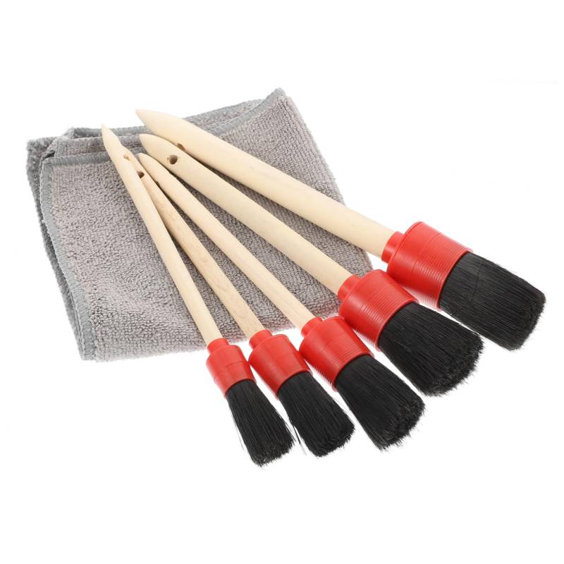 VALICLUD 1Satz Wheel Hub Brush Ergonomic Detailing Tool for Auto Cleaning Soft Bristles for Safe and Dirt Removal for Interior and Exterior Use von VALICLUD