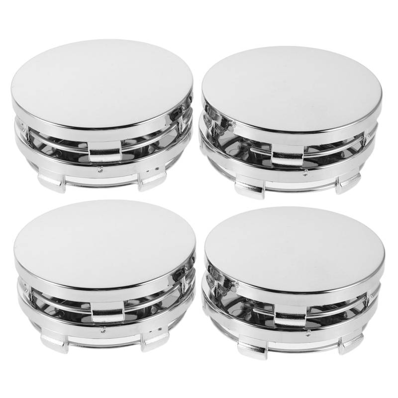 VALICLUD 4 Stück Auto-nabenkappe Mittelnabenkappen-felgenabdeckung Autorad -hub -zubehör Rad Deckt Rim Hub Caps Ab Nabenkappen Für Autoräder Radmittenabdeckung Radkappe Silver Legierung von VALICLUD