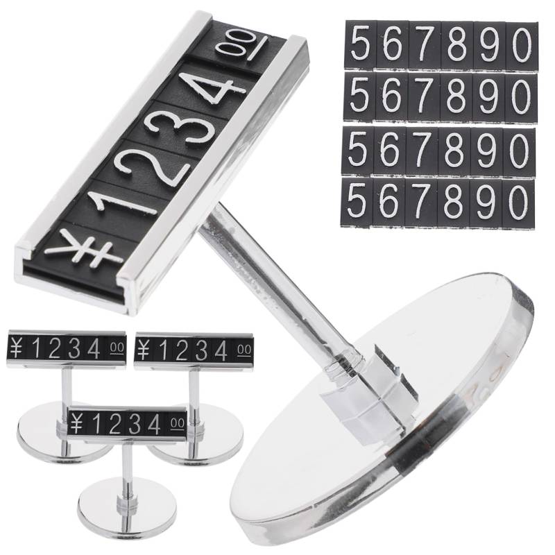 VALICLUD 4Stücke Preisschild Displayhalter Für Supermärkte Und Wiederverwendbar Transparentes Design Zu Installieren Für Regalbeschilderung Und Preisanzeigen von VALICLUD