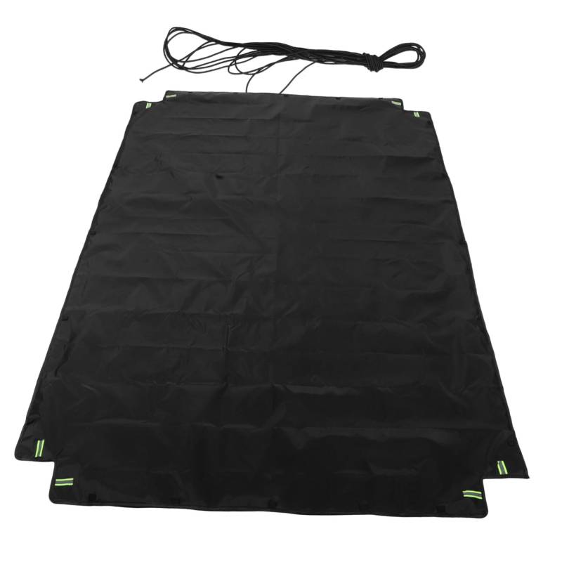 VALICLUD Dreiradanhänger Tarpaulin Dreiradabdeckung Für Erwachsene Abdeckung Für Nutzanhänger Dreiradwindschutz Wohnwagenabdeckung Abdeckung Für Autoanhänger Black Oxford-Stoff von VALICLUD