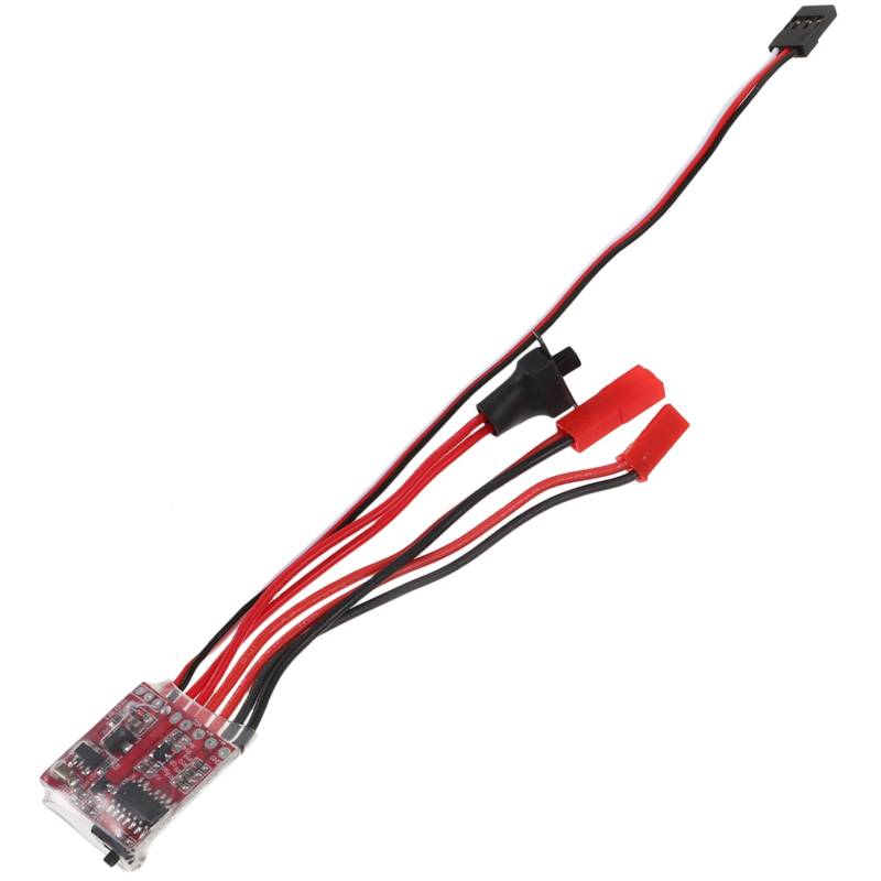 VALICLUD Elektronischer Bürstenmotor Controller Mit Bremsumschaltung Für Ferngesteuerte Modellfahrzeuge Und Boote Flexible Geschwindigkeits Und Bremskontrolle Hohe Stabilität von VALICLUD