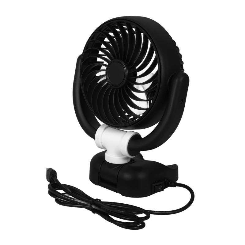 VALICLUD USB Autoventilator für Armaturenbrett Einstellbarer Fahrzeug Lüfter mit Geringem Stromverbrauch Leise Kühlung für Auto und Zuhause Tragbar von VALICLUD