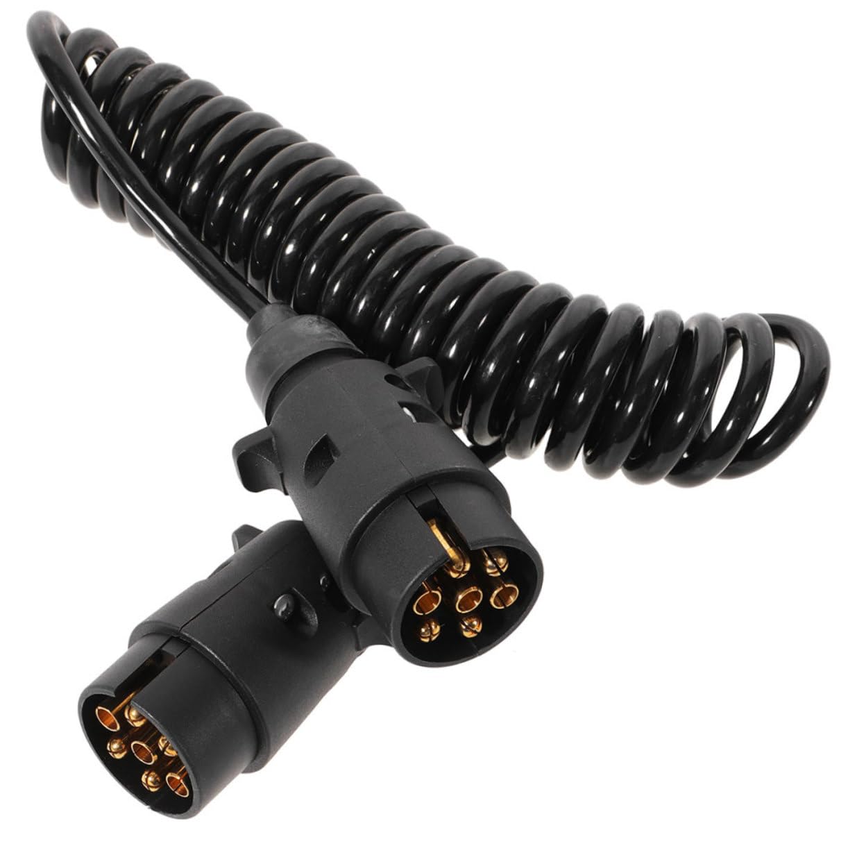 VALICLUD Verlängerungskabel für Anhängerbeleuchtung Coiled Wiring Kit für Tieflader Rücklichter Flexible und Langlebige Strom und Signalleitung mit Stabilem Stecker VALICLUD Verlängerungskabel für Anhängerbeleuchtung Coiled Wiring Kit für Tieflader Rücklichter Flexible und Langlebige Strom und Signalleitung mit Stabilem Stecker von VALICLUD
