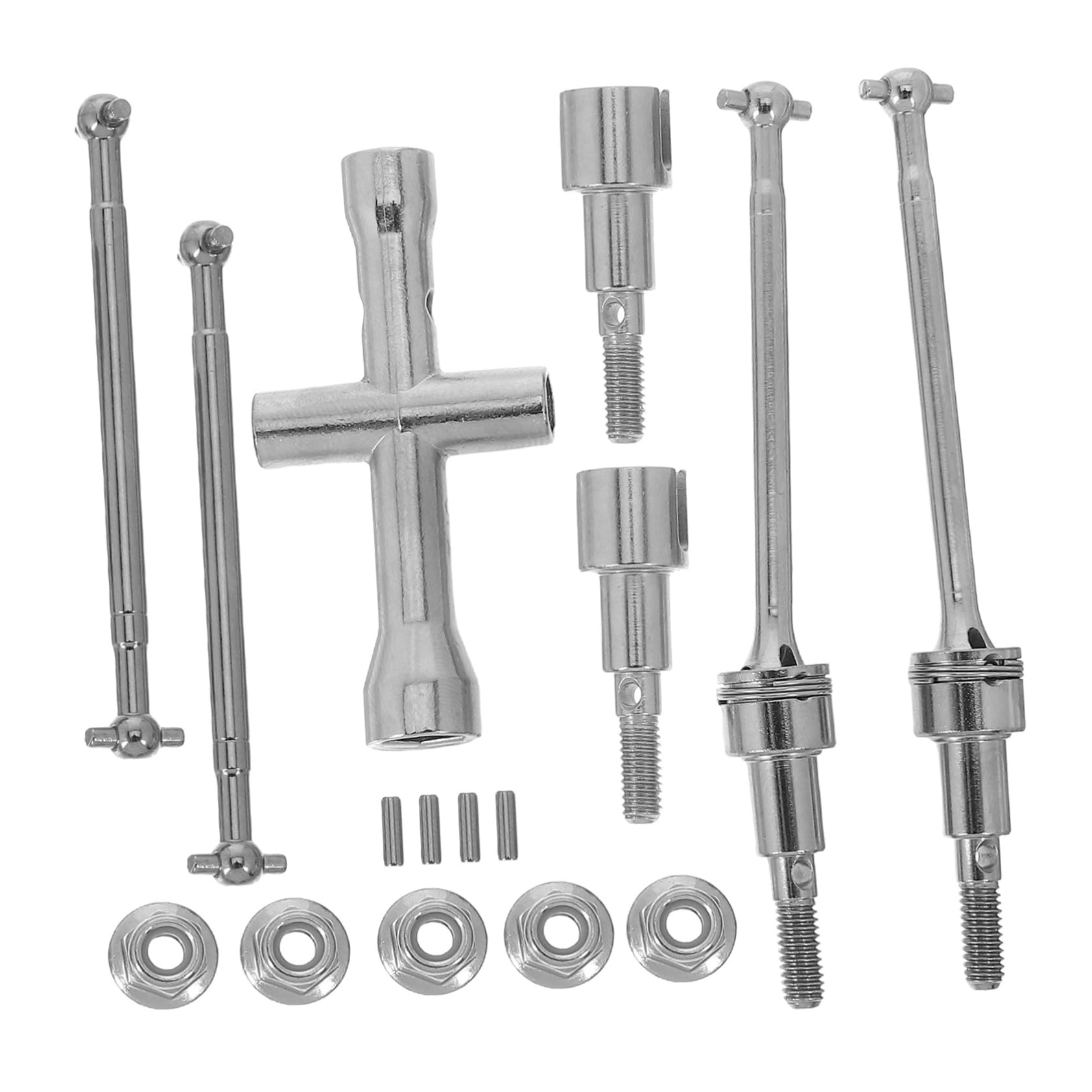 VALICLUD Zubehör für RC-Autos Antriebswelle aus Metall Autozubehörteil Ersatzradbaugruppe Walker-Teile fahren Autoteil Ersatzteile Silver VALICLUD Zubehör für RC-Autos Antriebswelle aus Metall Autozubehörteil Ersatzradbaugruppe Walker-Teile fahren Autoteil Ersatzteile Silver von VALICLUD