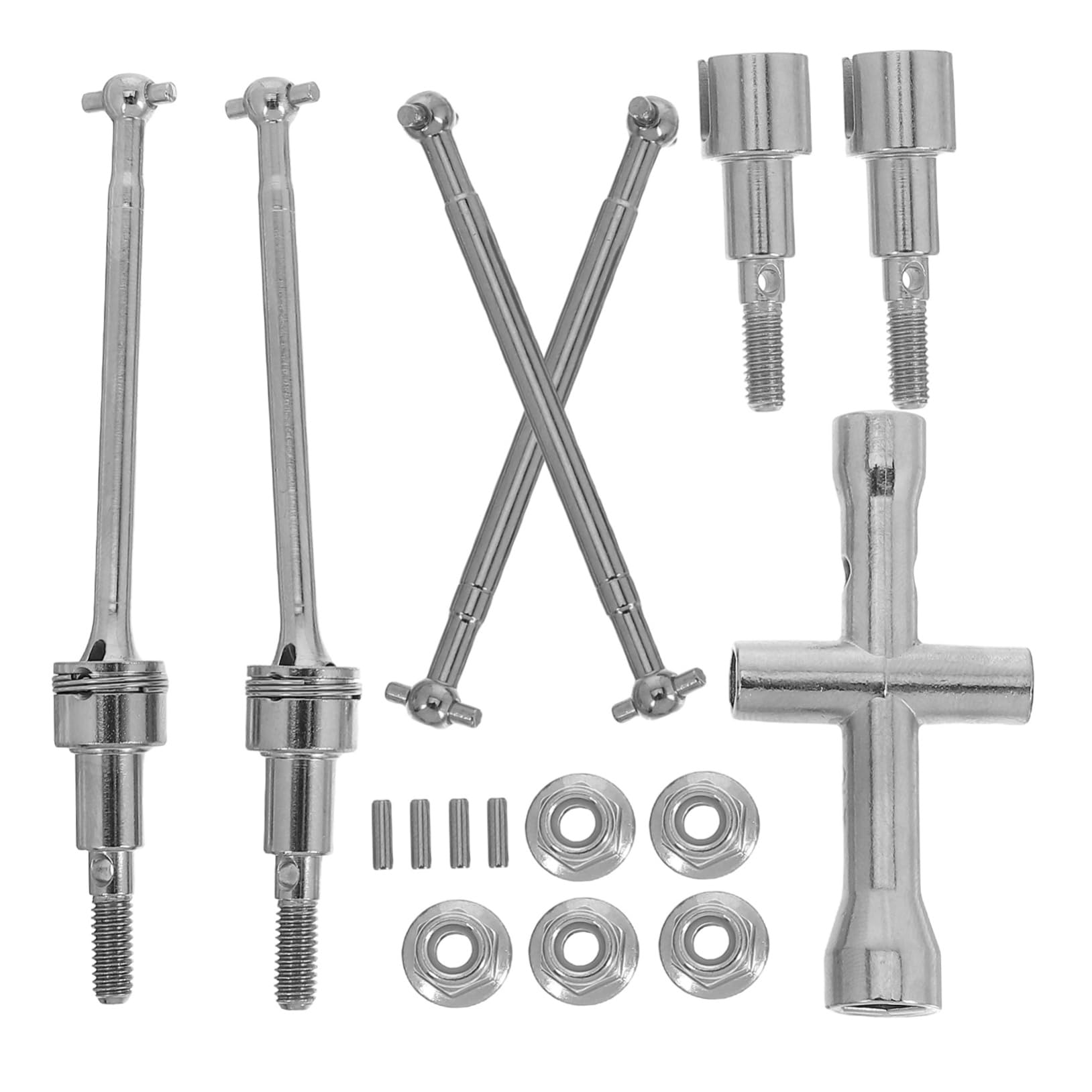 VALICLUD Zubehör für RC-Autos Antriebswelle aus Metall Walker-Teile fahren Autozubehörteile Ersatzradbaugruppe Auto Teil Silver VALICLUD Zubehör für RC-Autos Antriebswelle aus Metall Walker-Teile fahren Autozubehörteile Ersatzradbaugruppe Auto Teil Silver von VALICLUD