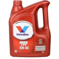 Motoröl VALVOLINE Maxlife 5W40, 4L von Valvoline