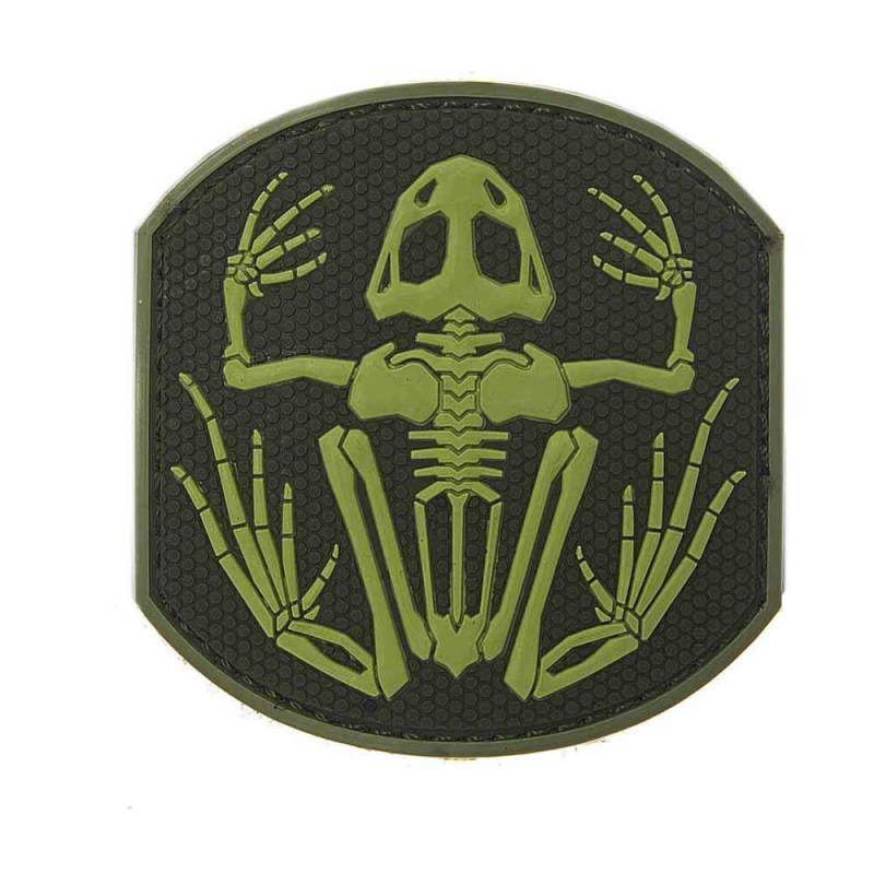 Emblem 3D PVC Frog Skeleton grün #14005 von VAN OS
