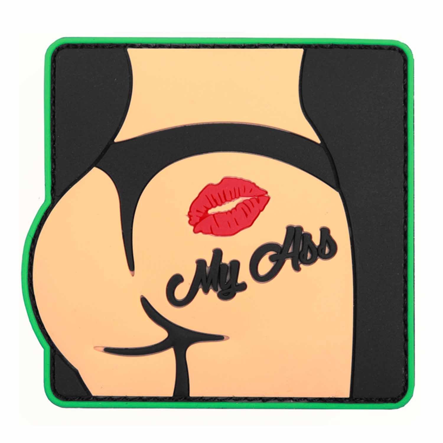 Emblem 3D PVC Kiss My Ass Klett Patch Aufnäher Abzeichen Emblem 3D PVC Kiss My Ass Klett Patch Aufnäher Abzeichen von VAN OS