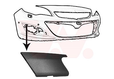 Van Wezel Blende, Stoßfänger [Hersteller-Nr. 3753492] für Opel von VAN WEZEL