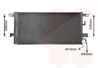 Van Wezel Kondensator, Klimaanlage [Hersteller-Nr. 03015703] für Audi von VAN WEZEL