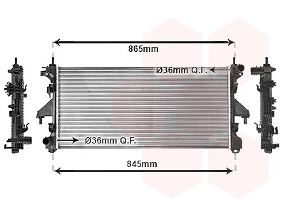 Van Wezel Kühler, Motorkühlung [Hersteller-Nr. 40012305] für Fiat von VAN WEZEL