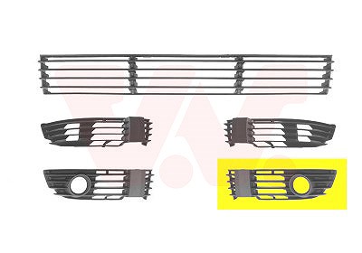 Van Wezel Lüftungsgitter, Stoßfänger [Hersteller-Nr. 5837593] für VW von VAN WEZEL