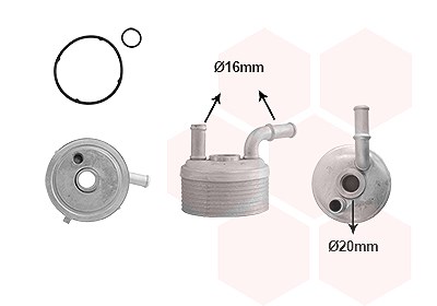 Van Wezel Ölkühler, Motoröl [Hersteller-Nr. 06013751] für Mini von VAN WEZEL