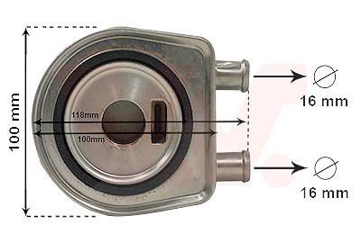 Van Wezel Ölkühler, Motoröl [Hersteller-Nr. 43013705] für Mitsubishi, Nissan, Opel, Renault, Volvo von VAN WEZEL