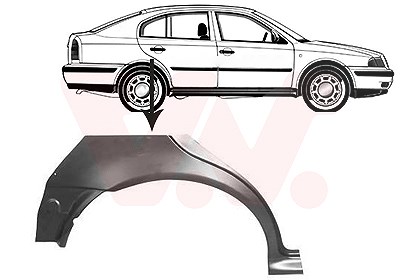 Van Wezel Seitenwand [Hersteller-Nr. 7620148] für Skoda von VAN WEZEL