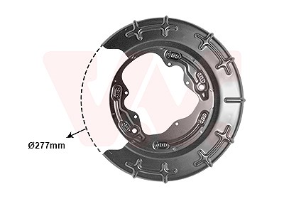 Van Wezel Spritzblech, Bremsscheibe [Hersteller-Nr. 8207373] für Hyundai, Kia von VAN WEZEL