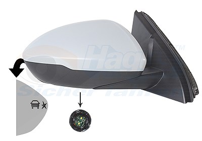 Van Wezel Außenspiegel [Hersteller-Nr. 3854826] für Opel von VAN WEZEL