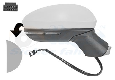 Van Wezel Außenspiegel [Hersteller-Nr. 4422808] für Mitsubishi, Renault von VAN WEZEL