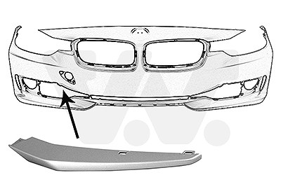Van Wezel Blende, Stoßfänger [Hersteller-Nr. 0670582] für BMW von VAN WEZEL