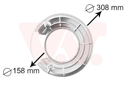 Van Wezel Deckblech Bremsscheibe hinten [Hersteller-Nr. 3766373] für Audi, BMW, Citroën, Daihatsu, Fiat, Opel, Saab von VAN WEZEL