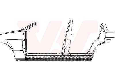 Van Wezel Einstiegblech, 4-türig [Hersteller-Nr. 3776103] für Opel von VAN WEZEL