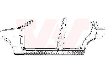 Van Wezel Einstiegblech, 4-türig [Hersteller-Nr. 3763104] für Opel von VAN WEZEL