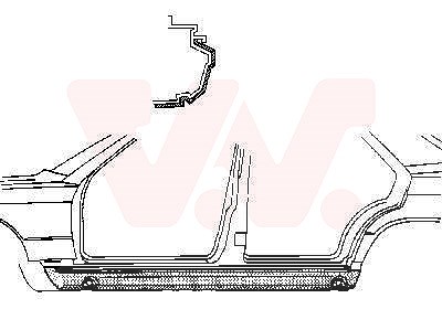 Van Wezel Einstiegblech, unten [Hersteller-Nr. 3020109] für Mercedes-Benz von VAN WEZEL