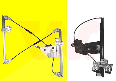 Van Wezel Fensterheber vorne links ohne Motor [Hersteller-Nr. 7620261] für Skoda von VAN WEZEL