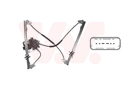 Van Wezel Fensterheber vorne rechts mit Komfortsystem [Hersteller-Nr. 4348268] für Renault von VAN WEZEL