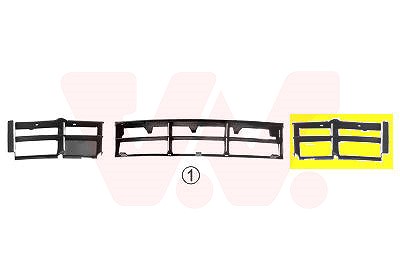 Van Wezel Gitter für Stossstange vorn, [Hersteller-Nr. 0639591] für BMW von VAN WEZEL