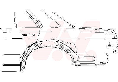 Van Wezel Innenkotflügel hinten [Hersteller-Nr. 3026448] für Mercedes-Benz von VAN WEZEL