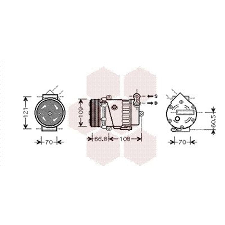 Van Wezel Klimakompressor Opel Astra G Van Wezel Klimakompressor Opel Astra G von VAN WEZEL