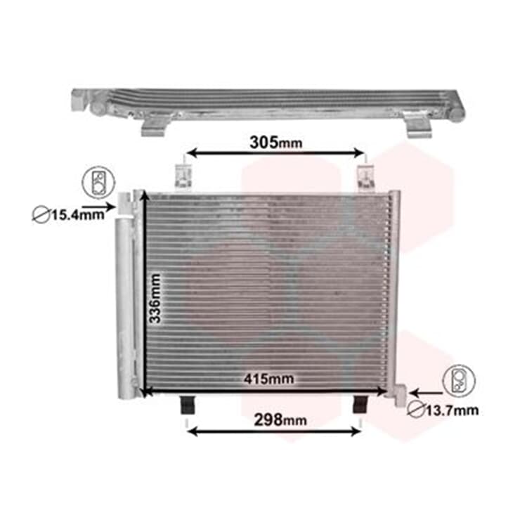 Van Wezel Klimakondensator Seat Mii Skoda Citigo E-Citigo VW Up! Van Wezel Klimakondensator Seat Mii Skoda Citigo E-Citigo VW Up! von VAN WEZEL