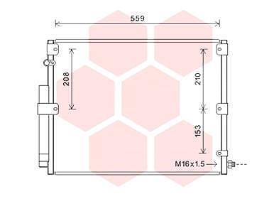 Van Wezel Kondensator, Klimaanlage [Hersteller-Nr. 53005617] für Toyota von VAN WEZEL