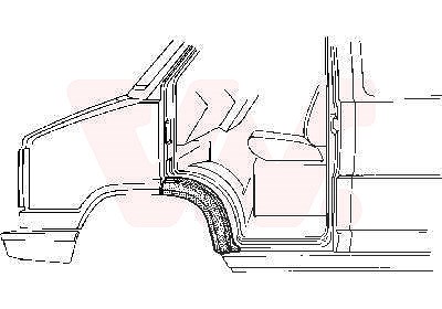 Van Wezel Kotflügel, vorn, hinten [Hersteller-Nr. 1745156] für Alfa Romeo, Citroën, Fiat, Peugeot, Talbot von VAN WEZEL